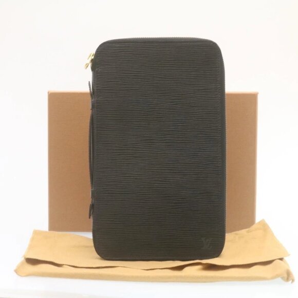 LOUIS VUITTON Epi Travel Case Black LV Auth - Picture 11 of 16